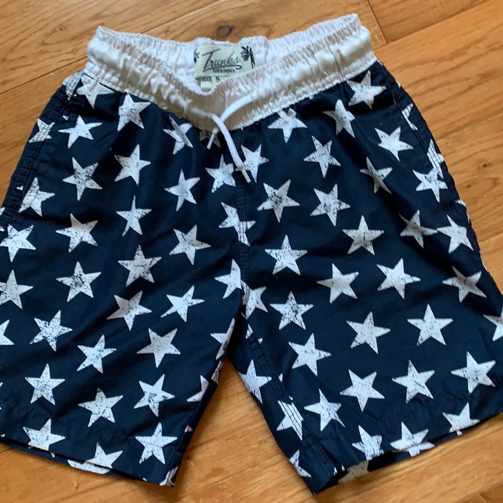 Navy Boys Swim Trunks